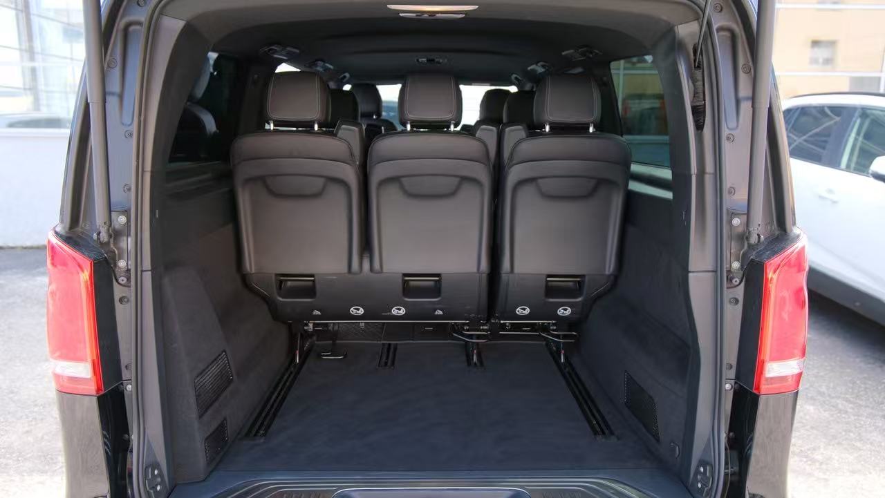 Mercedes-Benz V-Class 8-seater luggage compartment
